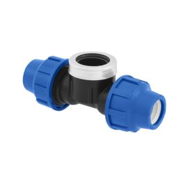 D25x3/4"xD25 BM - T-idom fémgyűrűvel - Poliext