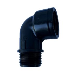 Műanyag könyök 1" KB