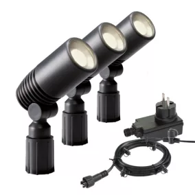   Techmar - Garden Lights Alder szett (3 világítótest + kábel + transzformátor)