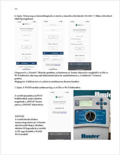 Hunter X2-WAND WIFI modul